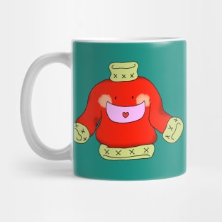 red Christmas jumper Mug